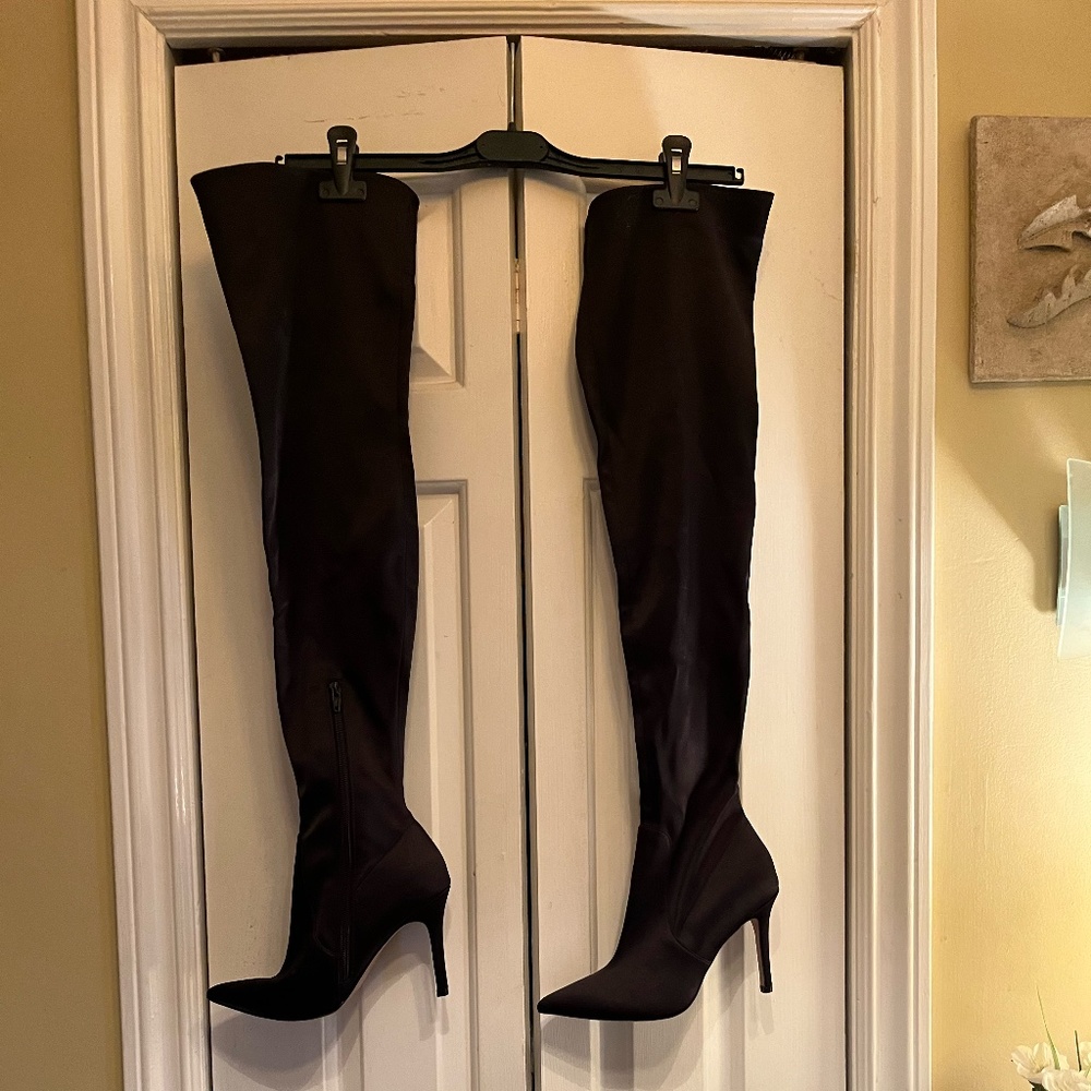 Aldo Black Over the Knee Boots Size 6.5